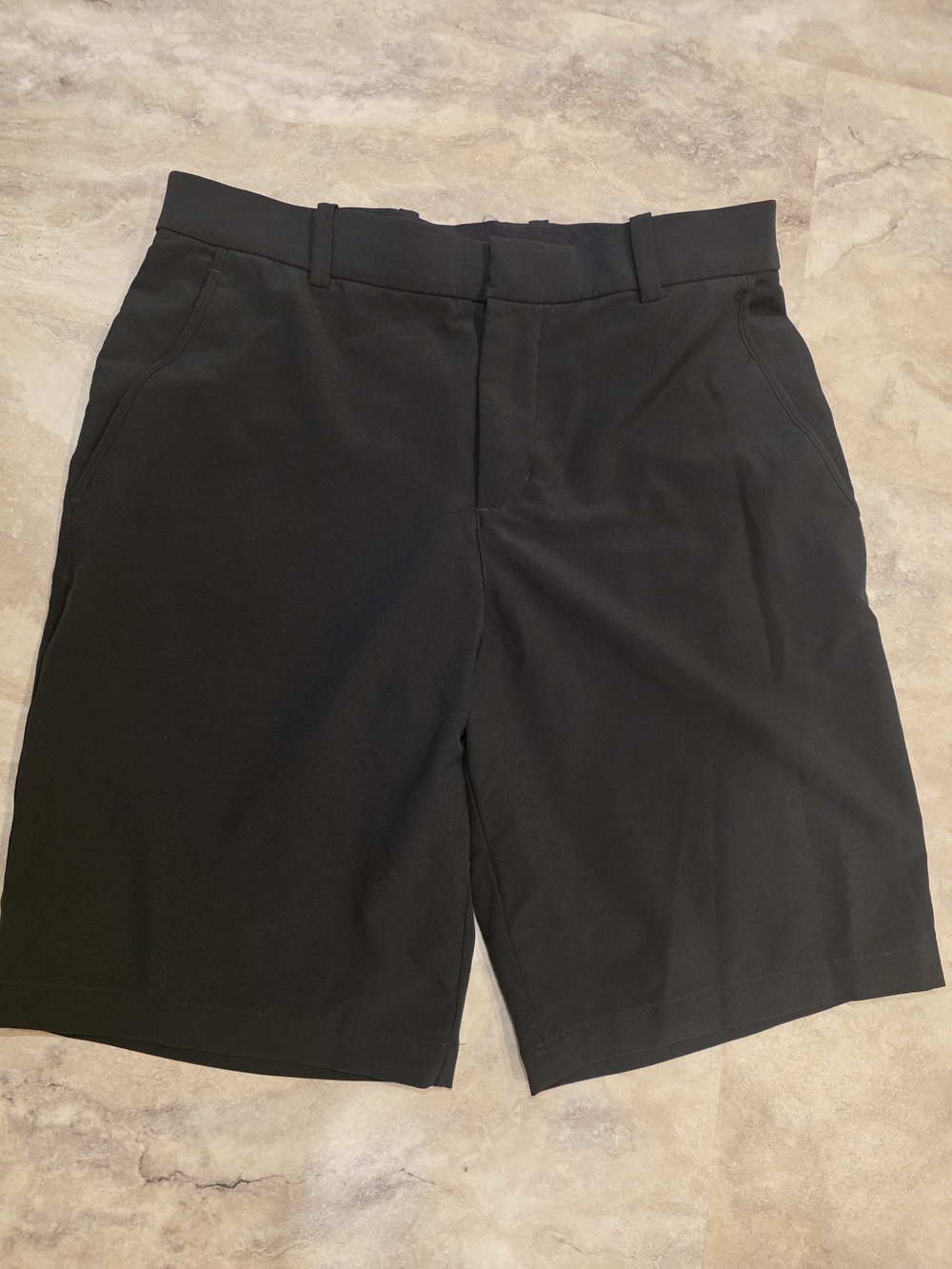 Nike Black Flat Front Performance Shorts